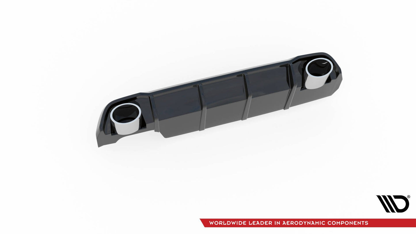 Diffusor Heck Ansatz + Endrohre für Peugeot 308 SW Mk2