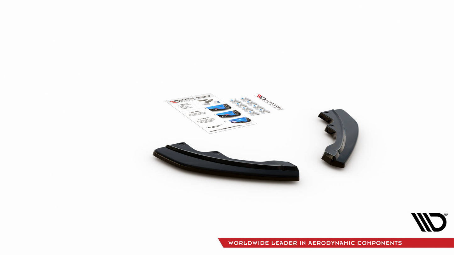 Heck Ansatz Flaps Diffusor für Mazda CX-3 schwarz Hochglanz