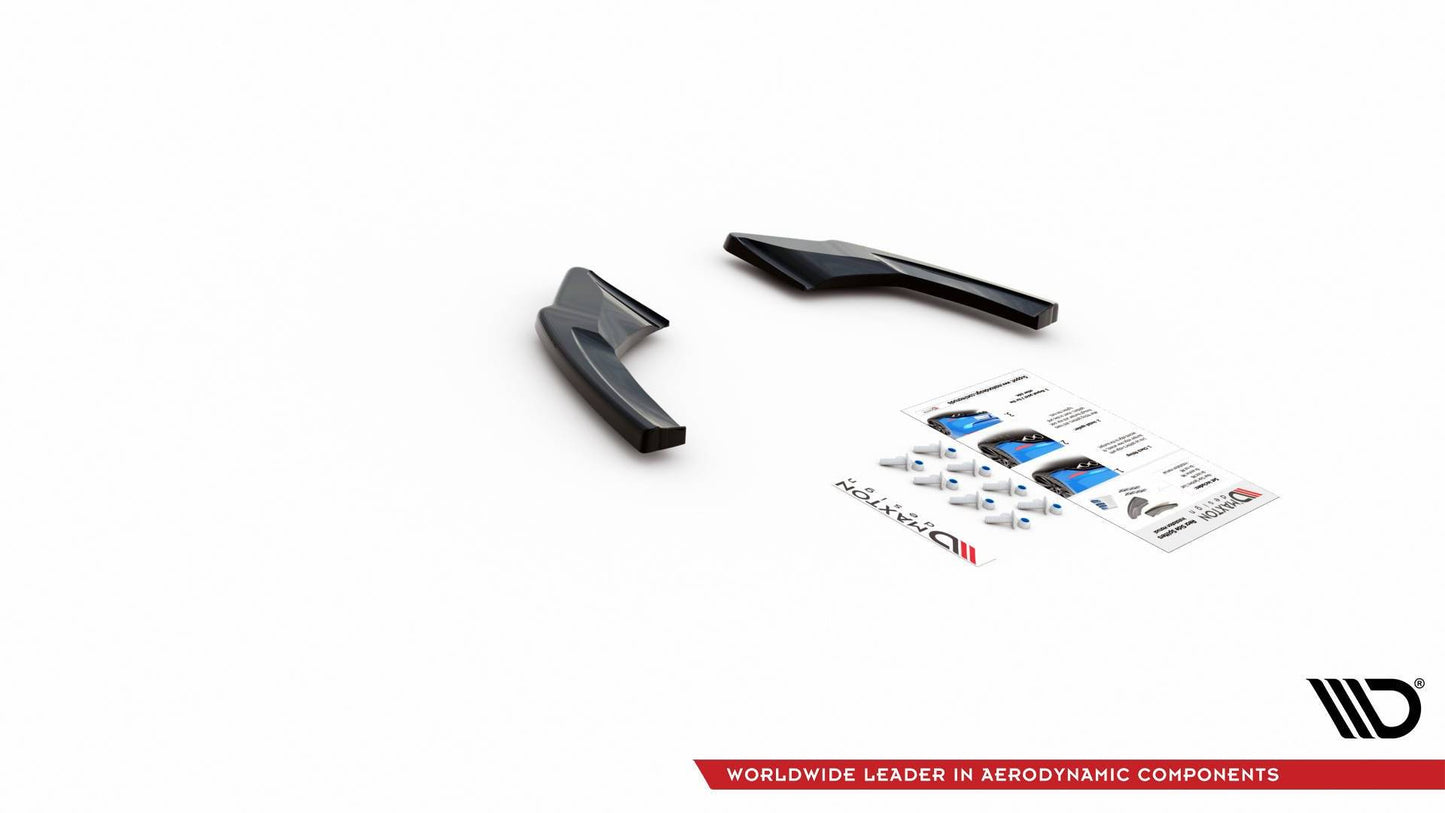 Heck Ansatz Flaps Diffusor V.2 für Volkswagen Golf 8 GTI Clubsport schwarz matt