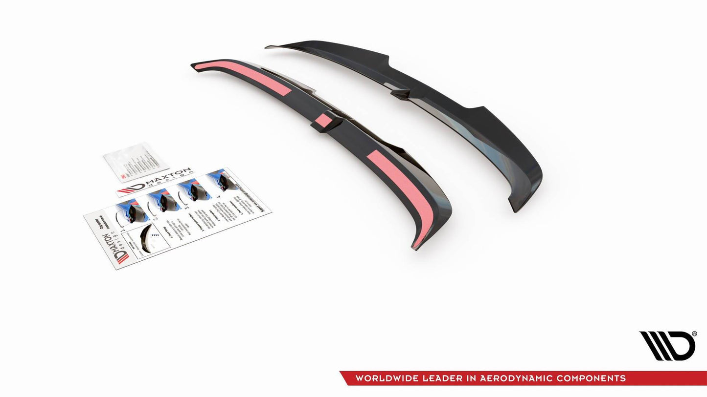 Spoiler CAP V.2 für Audi RS3 / S3 / A3 S-Line Sportback 8Y / 8Y Facelift schwarz Hochglanz