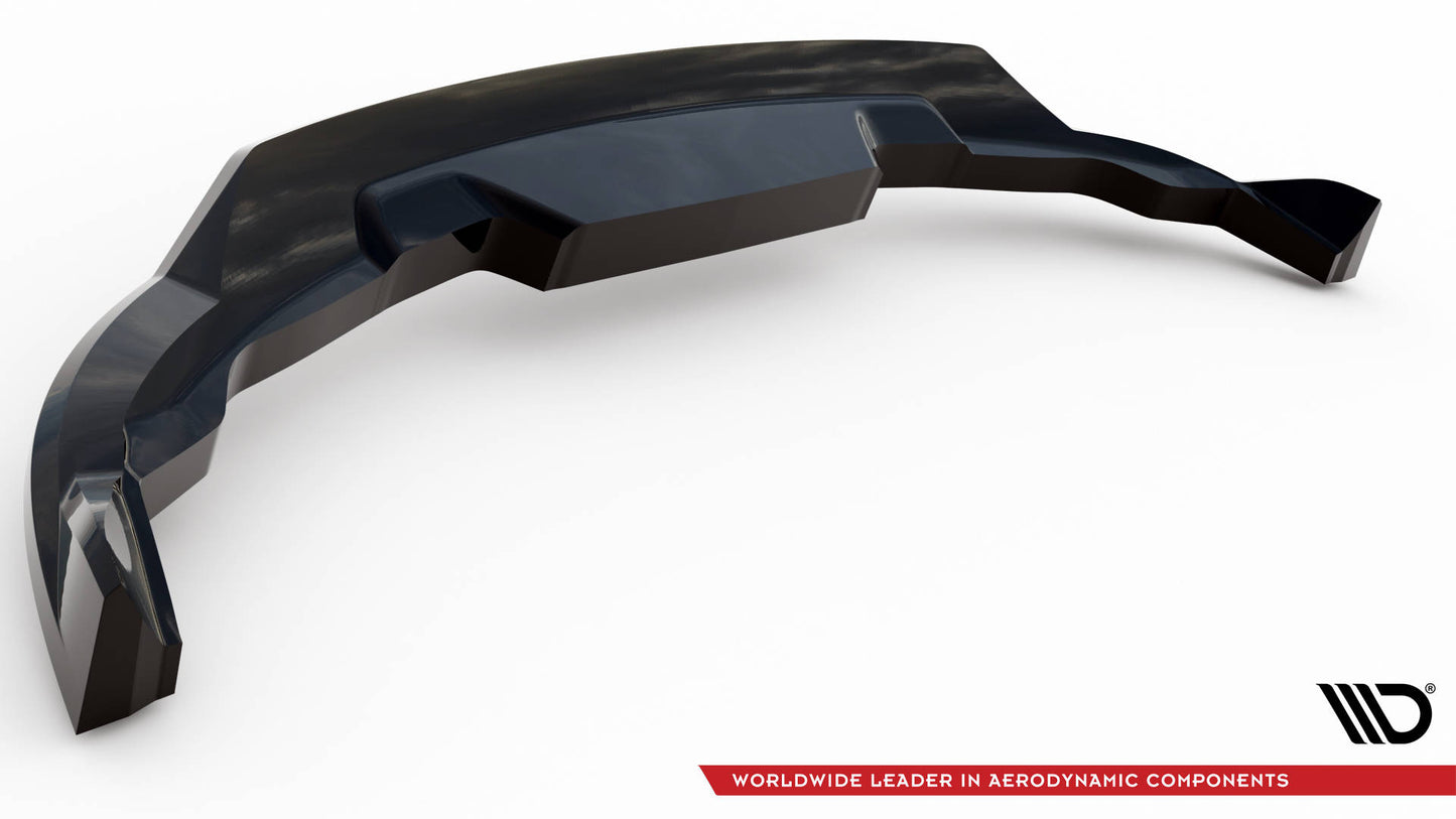 Mittlerer Cup Diffusor DTM Look Heck Ansatz für Volvo C40 Mk1 schwarz Hochglanz