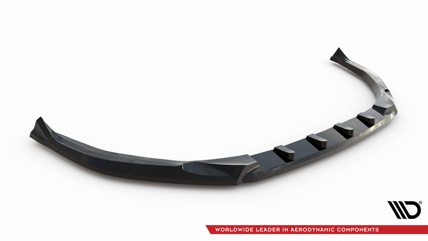 Front Ansatz für Peugeot 308 GT Mk3 schwarz Hochglanz