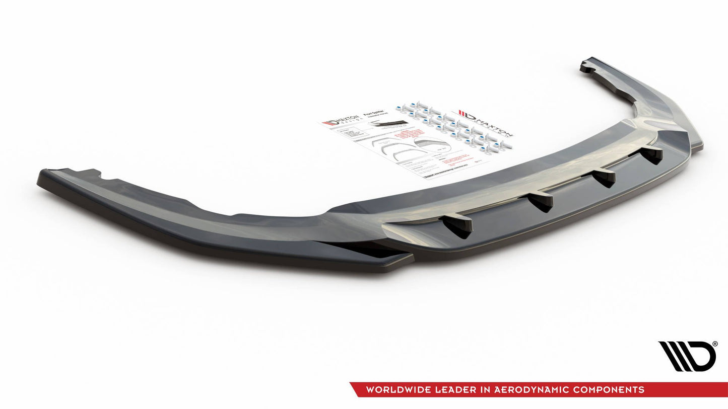 Front Ansatz V.2 für VW Golf GTI Clubsport Mk8 schwarz Hochglanz