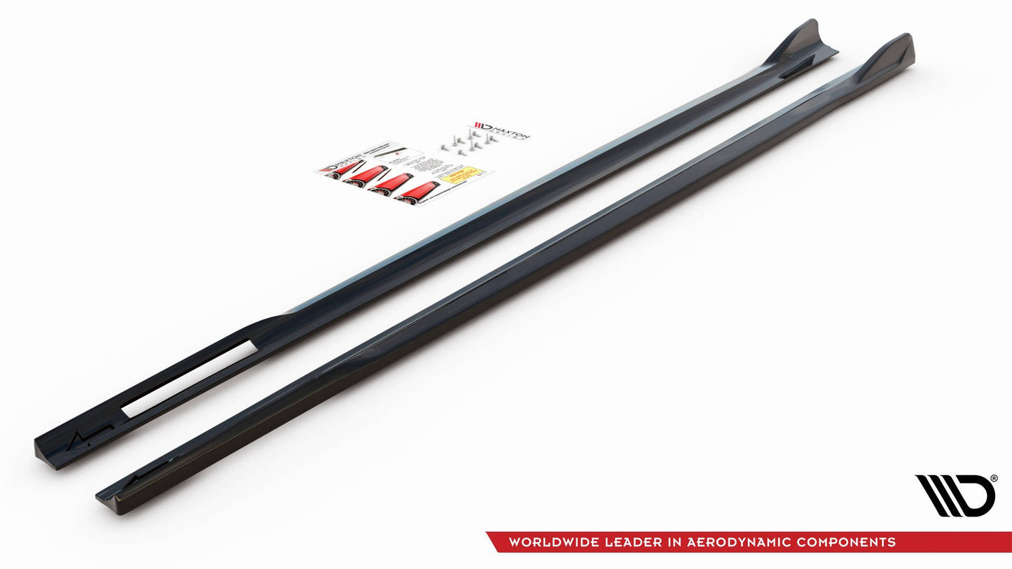 Seitenschweller Ansatz V.2 für BMW 4er M-Paket / M440i G22 / G23 / G22 Facelift / G23 Facelift schwarz Hochglanz