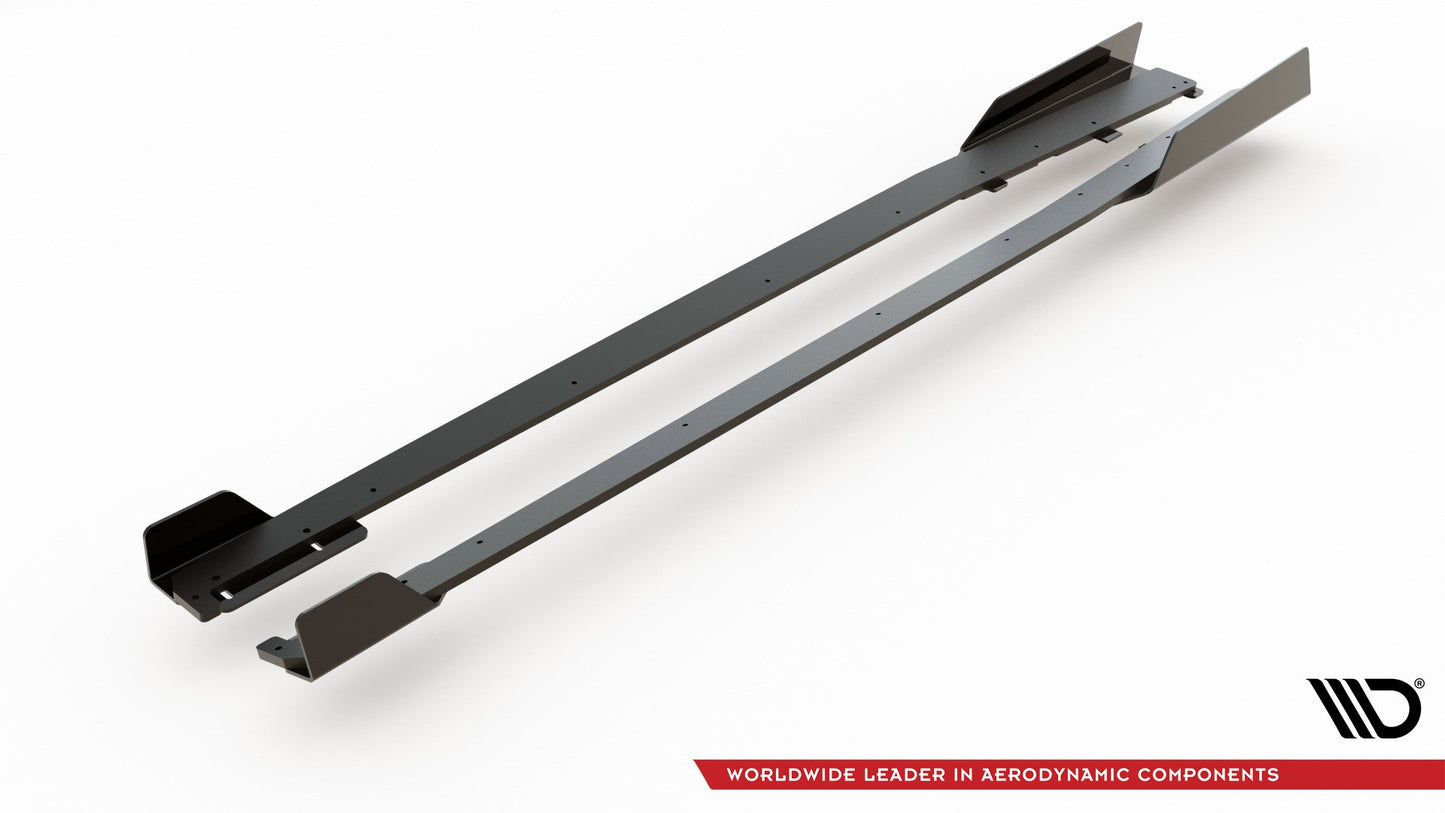 Street Pro Seitenschweller Ansatz für + Flaps Audi RS3 8V Sportback schwarz Hochglanz
