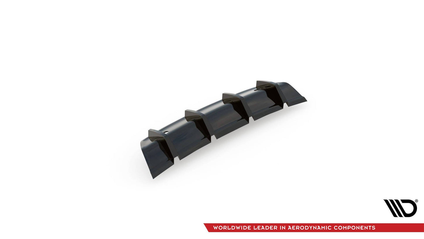 Diffusor Heck Ansatz für Volvo V40 R-design schwarz Hochglanz