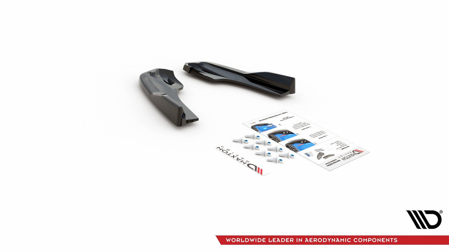 Heck Ansatz Flaps Diffusor V.3 für Ford Focus ST Mk4 Carbon Look