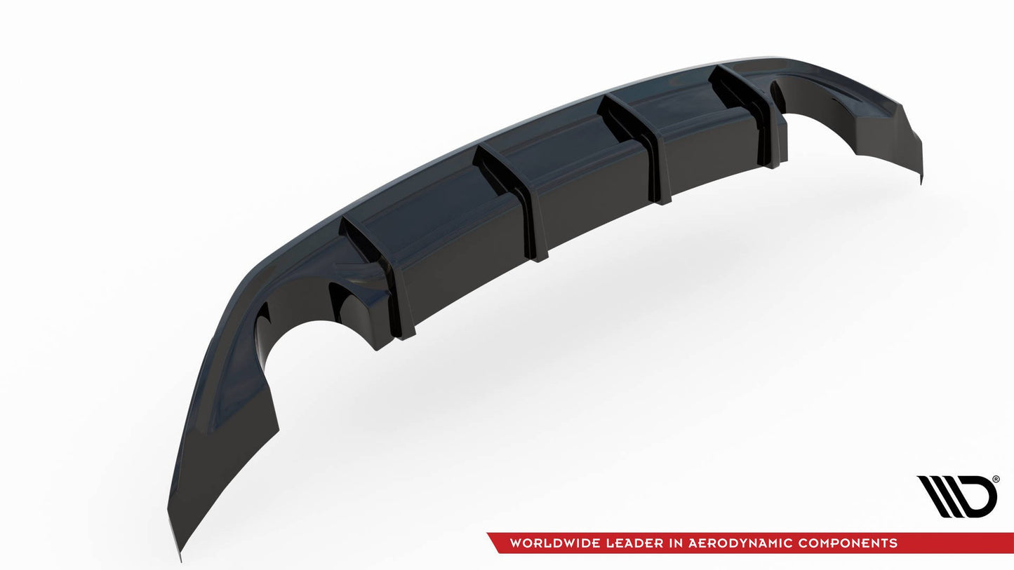Diffusor Heck Ansatz V.3 für Hyundai I30 N Mk3 Hatchback schwarz Hochglanz