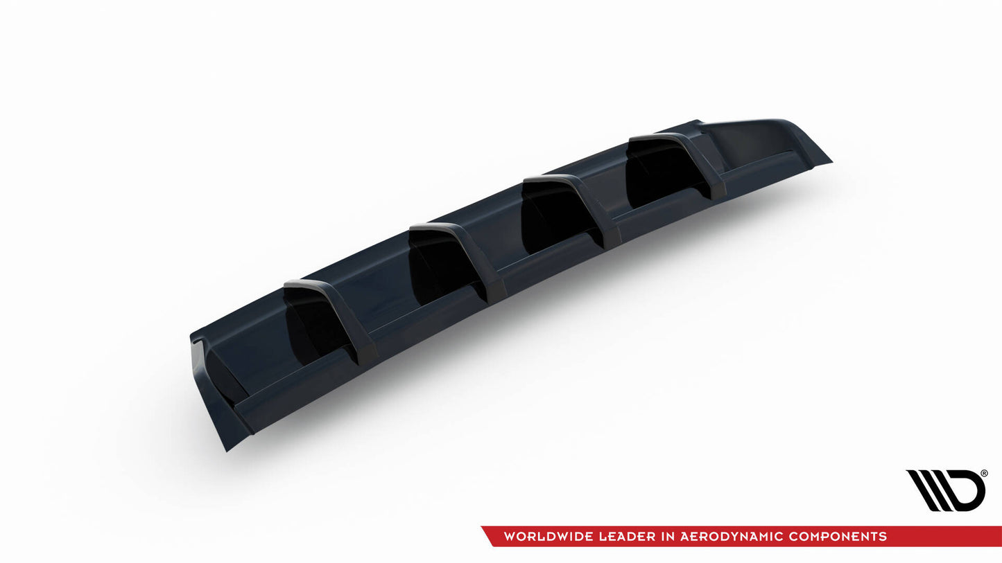 Diffusor Heck Ansatz für VW GOLF 7 GTI FACELIFT schwarz Hochglanz