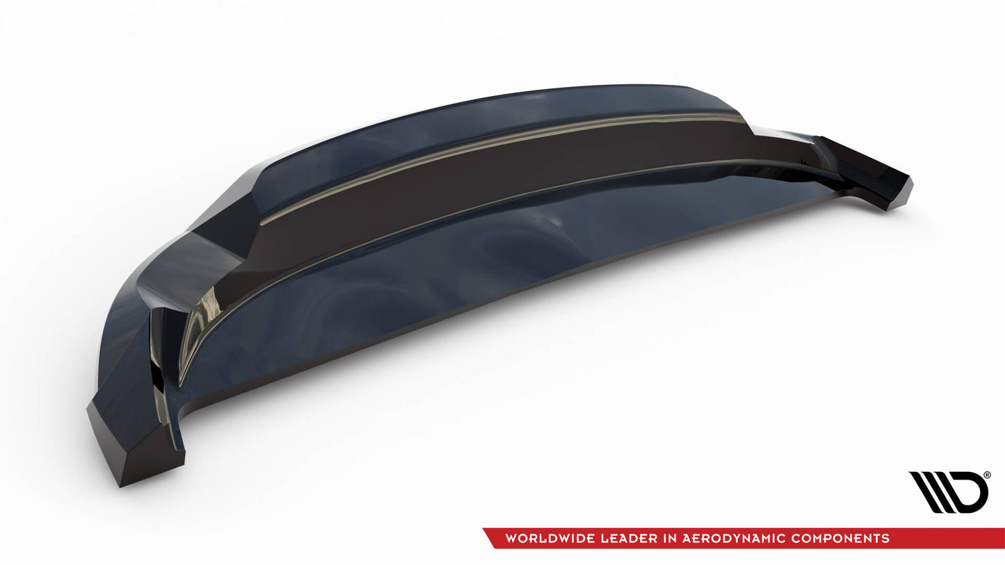 Mittlerer Cup Diffusor DTM Look Heck Ansatz für Volvo EX30 Mk1 schwarz Hochglanz