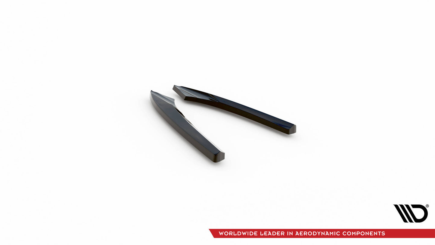 Heck Ansatz Flaps Diffusor für Audi A5 Coupe 8T Facelift schwarz Hochglanz