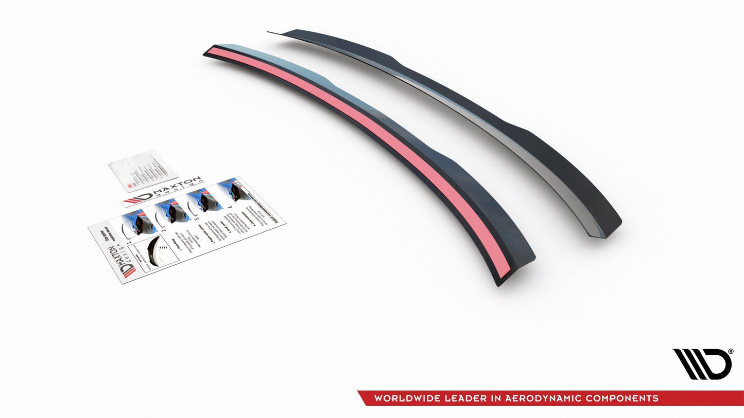 Spoiler CAP für Audi A4 Limousine B8 / B8 Facelift schwarz Hochglanz