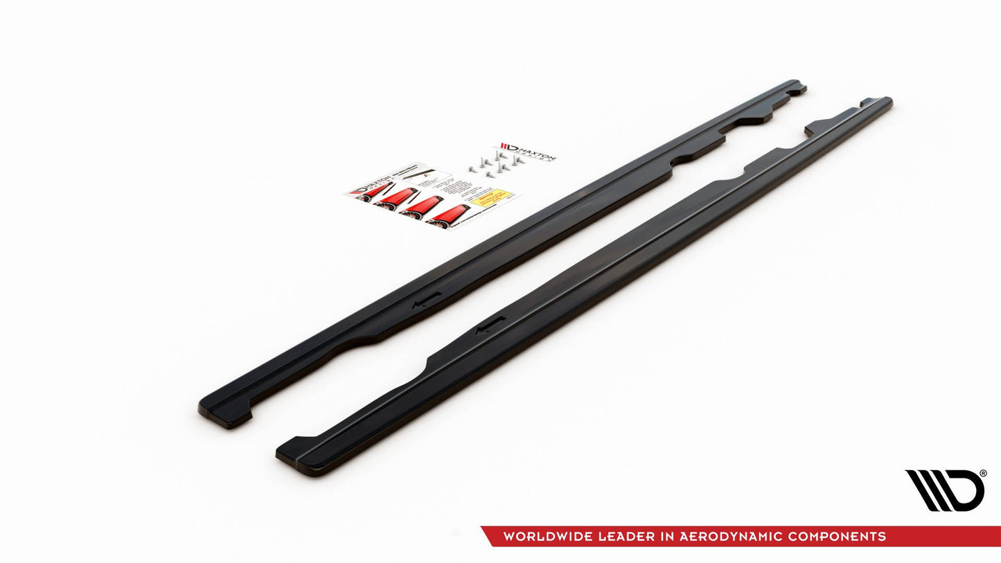 Seitenschweller Ansatz für Mini Cooper S John Cooper Works F56 schwarz Hochglanz