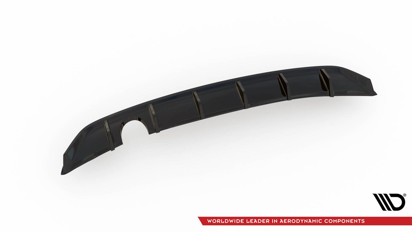 Diffusor Heck Ansatz für VW Up GTI schwarz Hochglanz