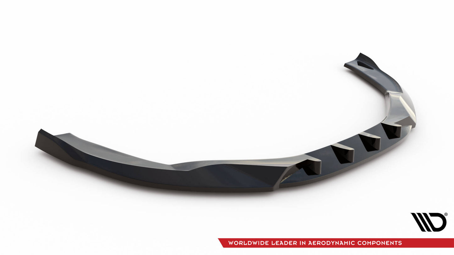Front Ansatz für Audi A8 D4 Facelift schwarz Hochglanz
