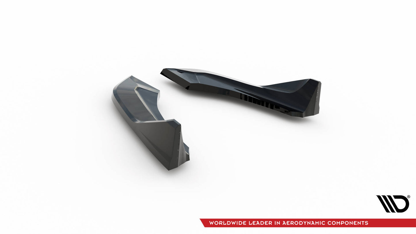Heck Ansatz Flaps Diffusor für (Für heckansatz V.3) BMW 1er M-Paket / M140i F20 Facelift schwarz Hochglanz