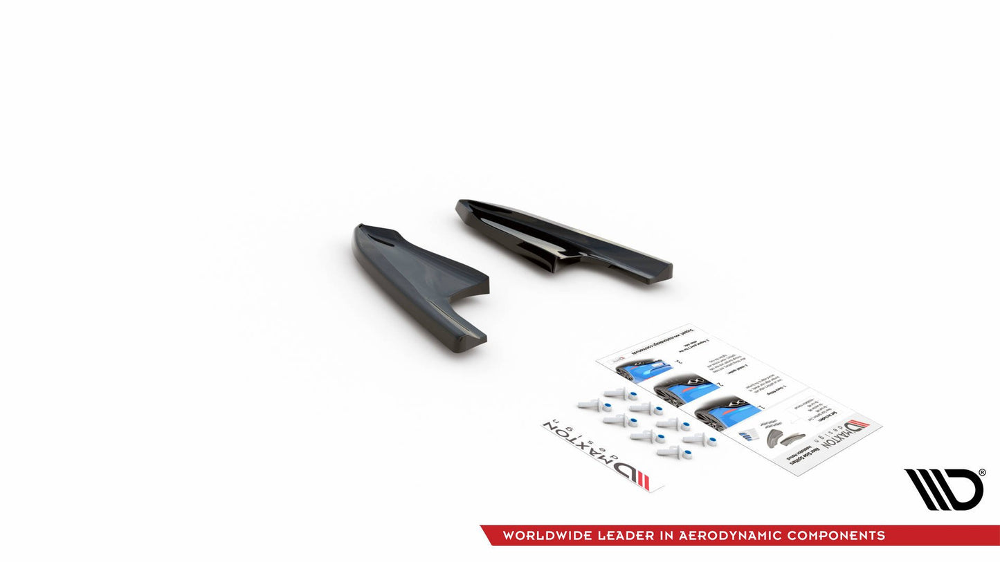 Heck Ansatz Flaps Diffusor V.3 für VW Golf R Mk8 Facelift schwarz Hochglanz