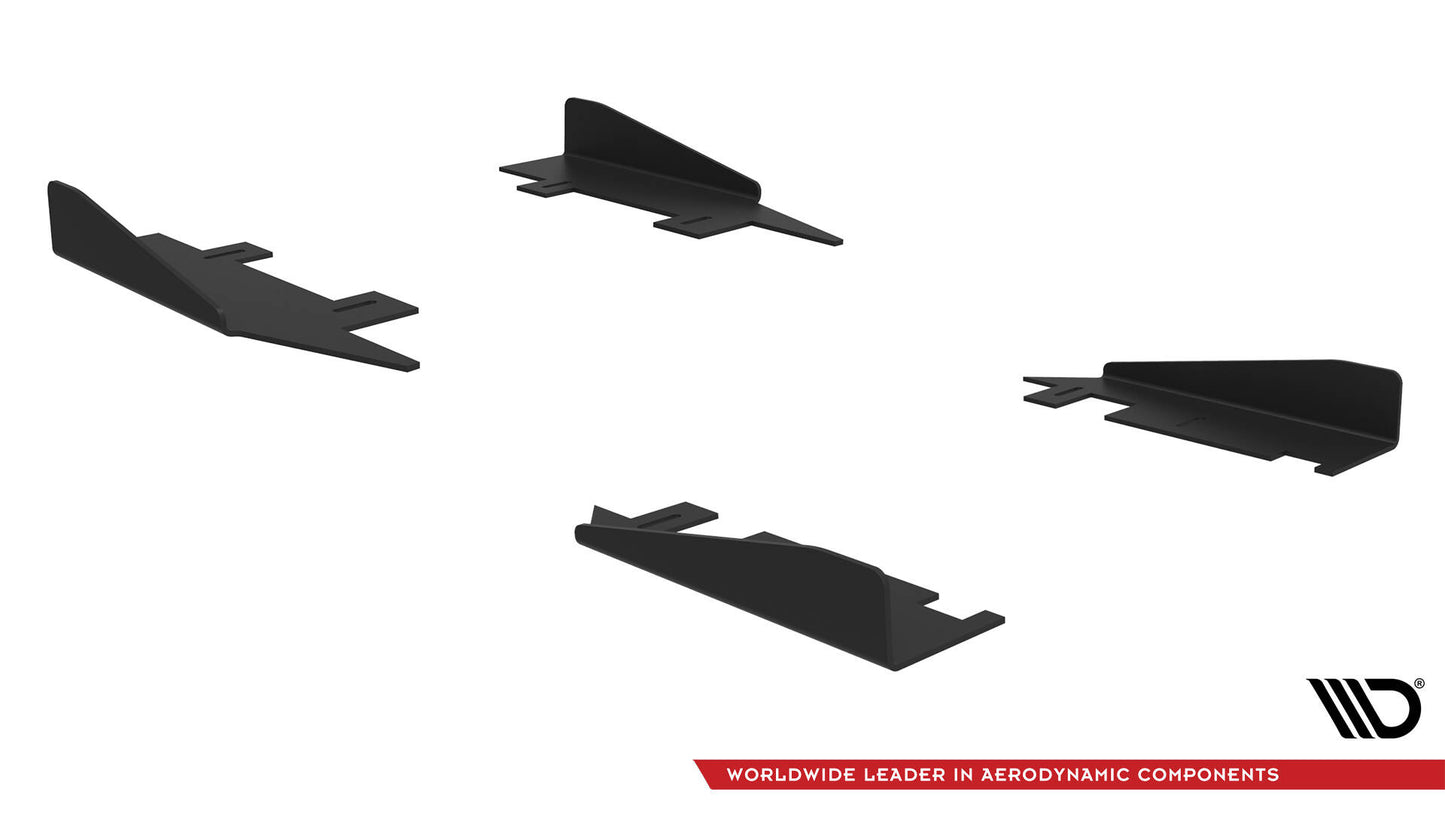 Seitenschweller Flaps für Audi A7 RS7 Look C7 schwarz Hochglanz
