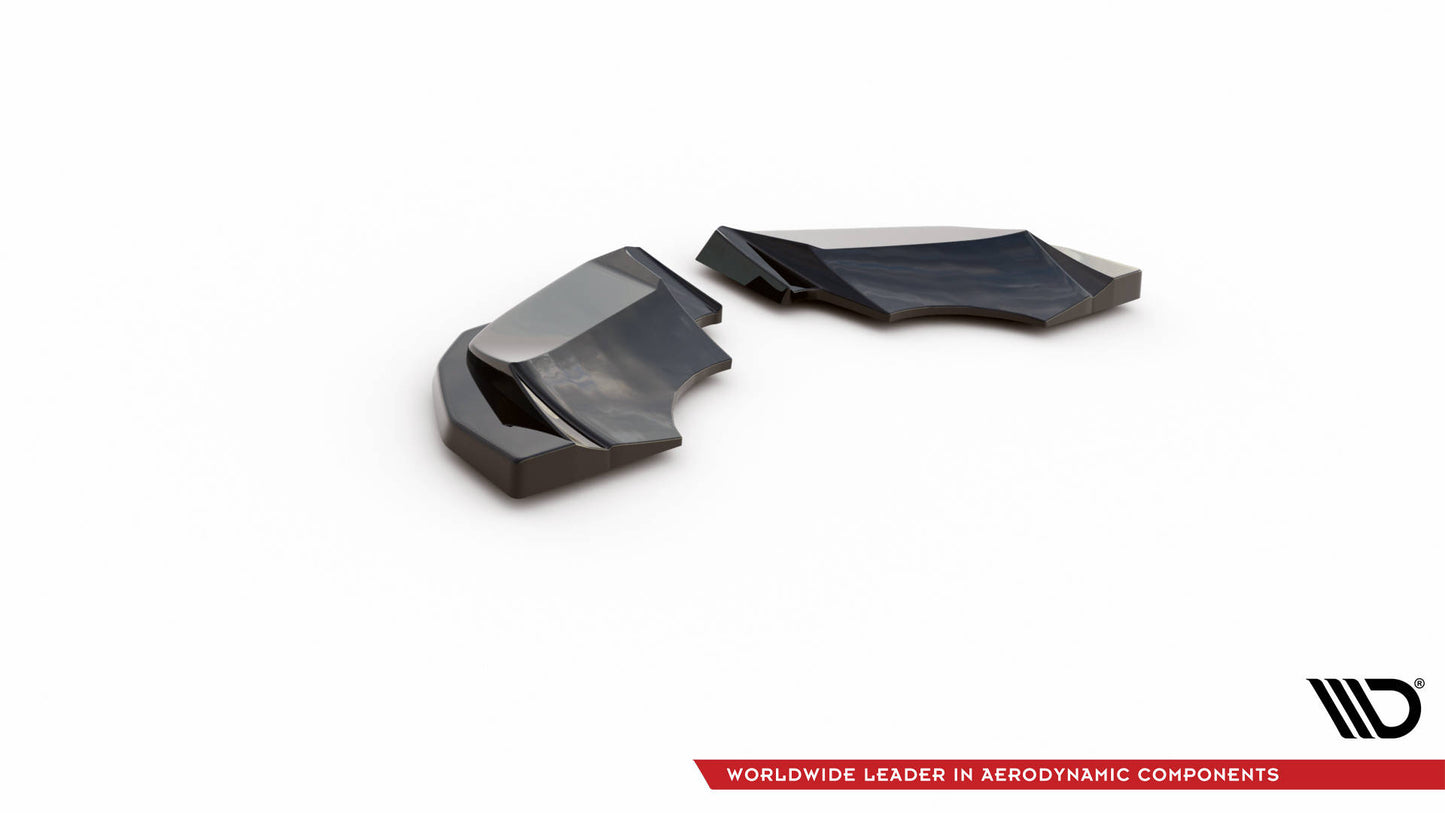 Heck Ansatz Flaps Diffusor für Audi R8 Mk2 Facelift schwarz Hochglanz
