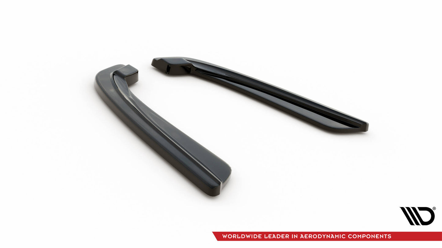Heck Ansatz Flaps Diffusor für BMW 5er F11 M Paket (mit zwei Einzel Endstücken) schwarz Hochglanz