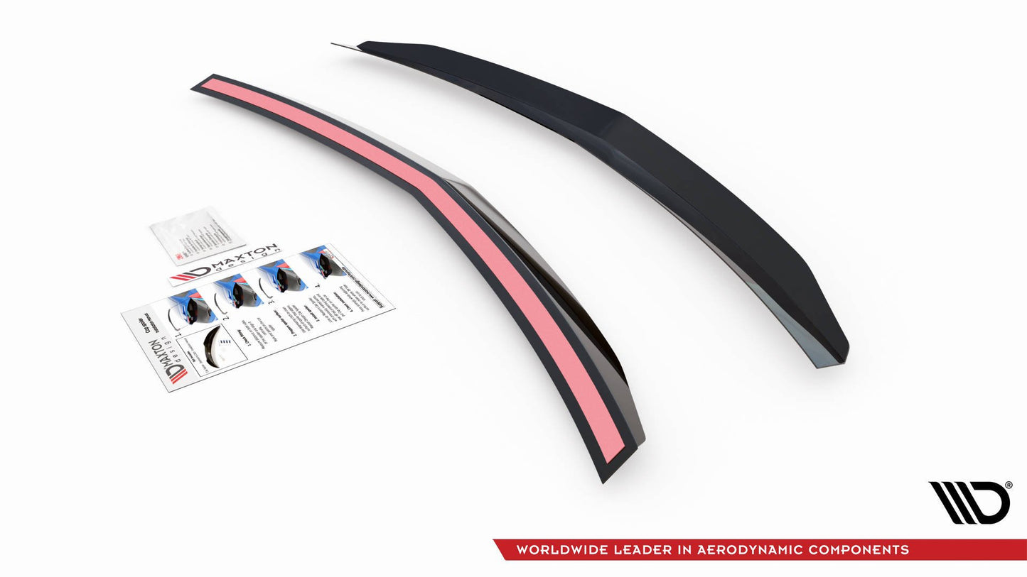 Spoiler CAP für Mercedes-Benz E63 AMG / AMG-Line / Standard Limousine W212 Facelift schwarz Hochglanz