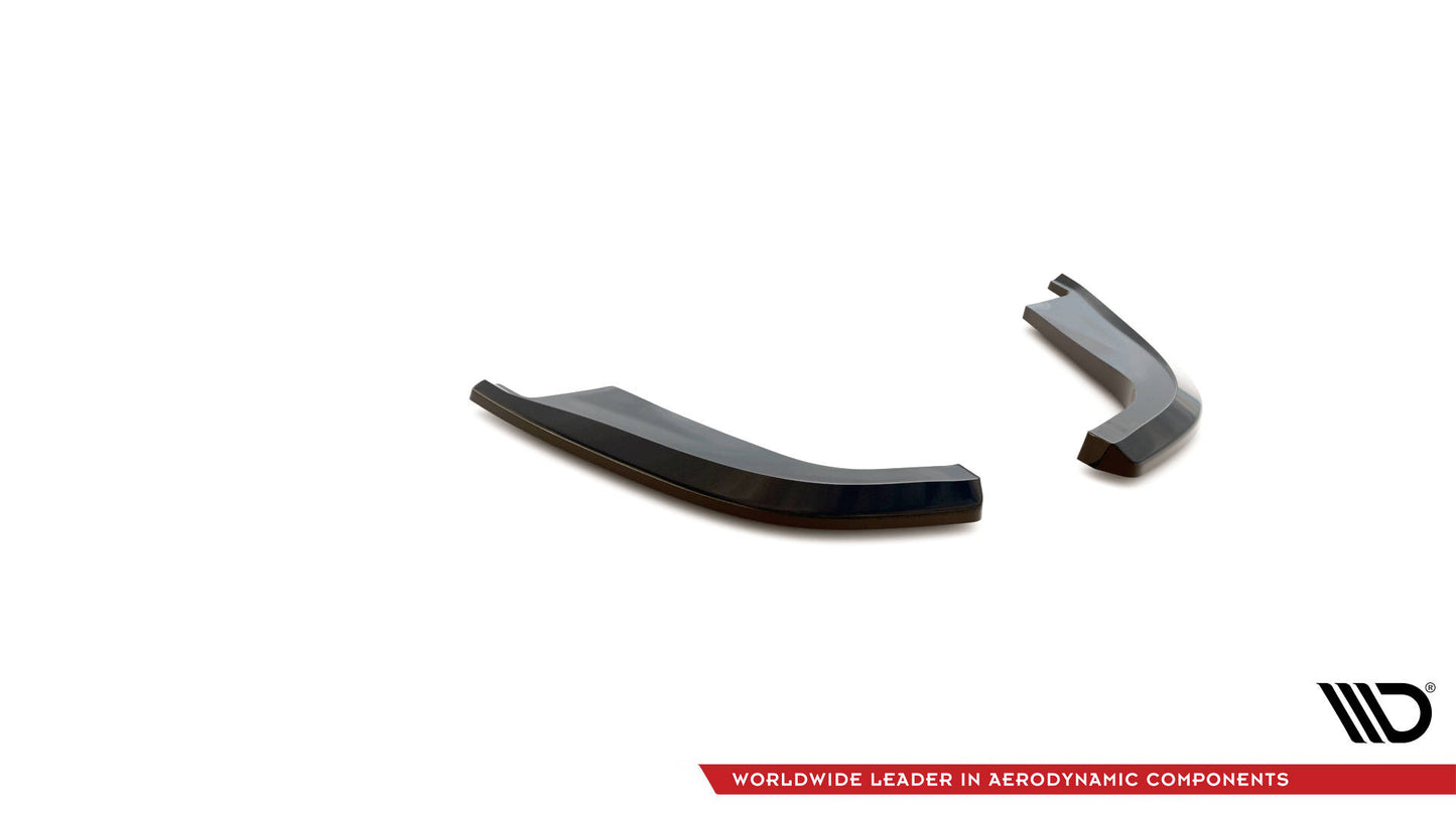 Heck Ansatz Flaps Diffusor für Infiniti G37 Coupe schwarz Hochglanz
