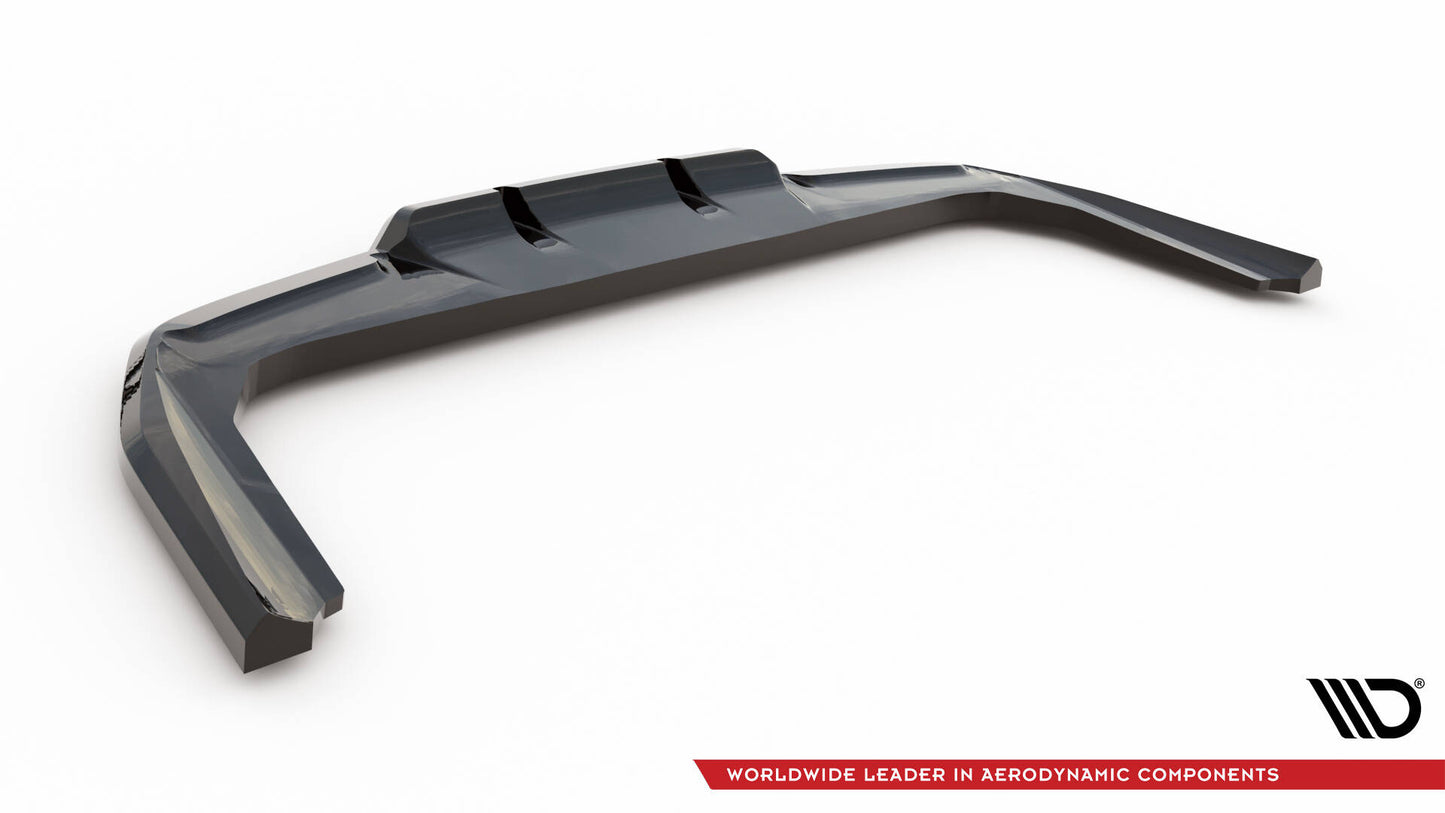 Mittlerer Cup Diffusor DTM Look Heck Ansatz für BMW X1 M-Paket U11 schwarz Hochglanz