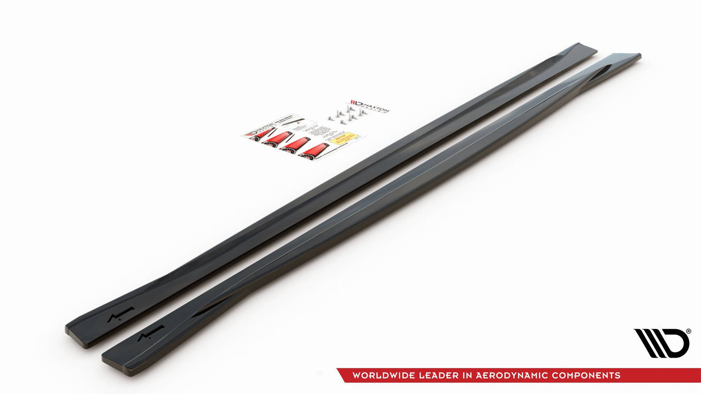 Seitenschweller Ansatz V.2 für BMW M4 F82 schwarz Hochglanz