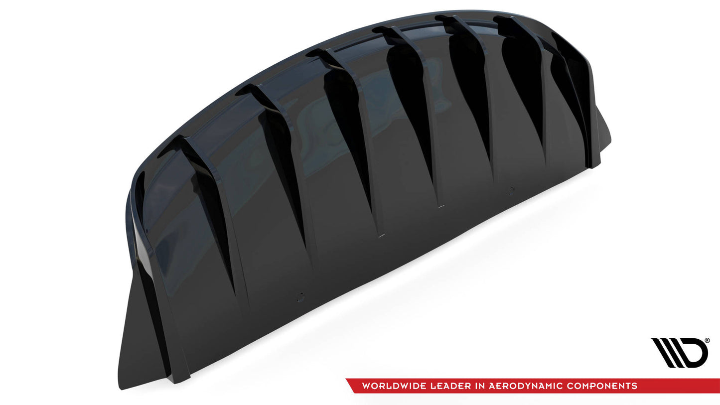 Diffusor Heck Ansatz V.2 für Tesla Model 3 schwarz Hochglanz