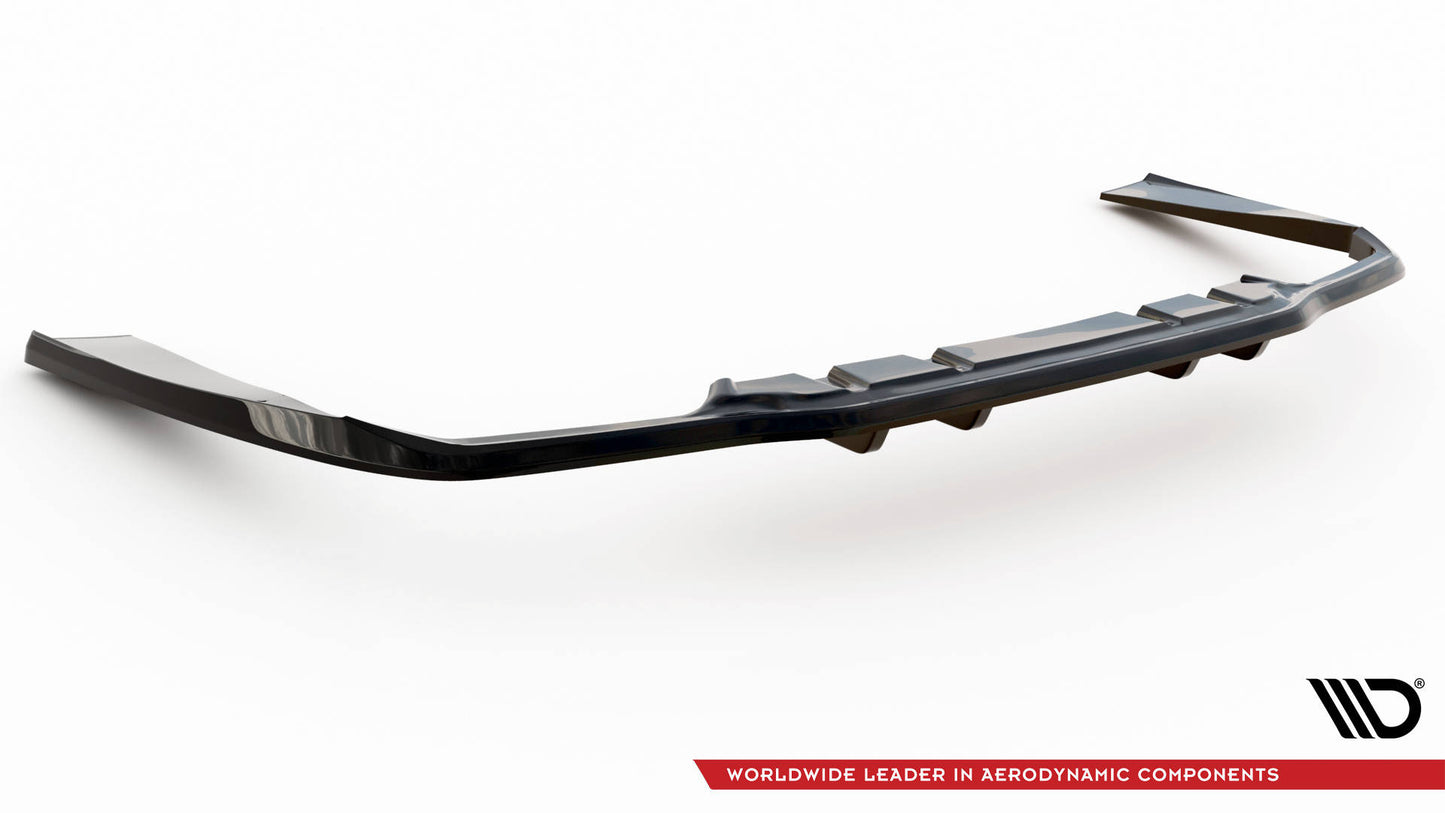 Mittlerer Cup Diffusor DTM Look Heck Ansatz für Mercedes-AMG C63 Limousine / Kombi W205 Facelift schwarz Hochglanz