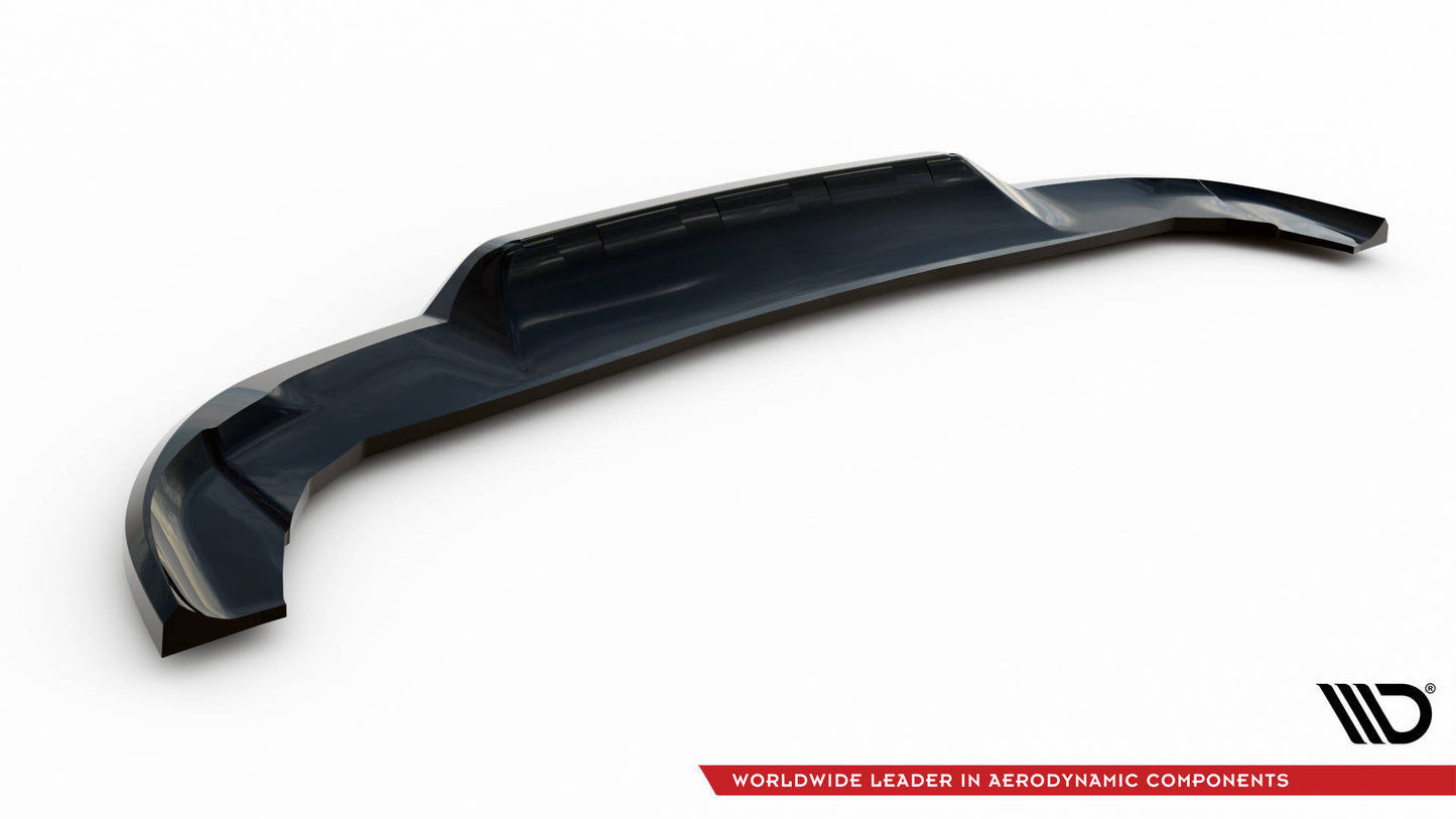 Mittlerer Cup Diffusor DTM Look Heck Ansatz für Mercedes-Benz A AMG-Line W176 Facelif schwarz Hochglanz