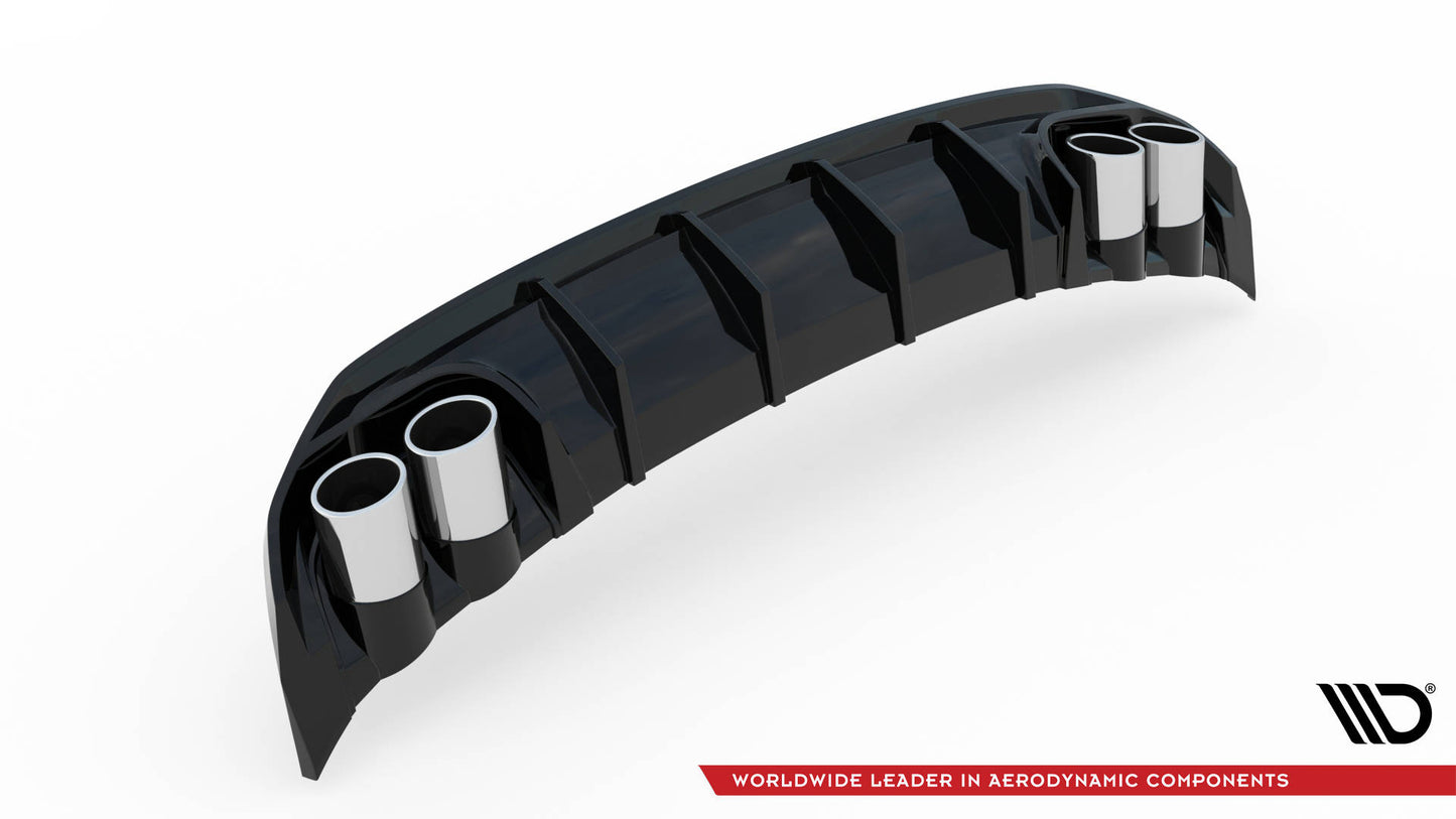 Diffusor Heck Ansatz + Endrohre für Audi A3 S-Line Sportback 8Y