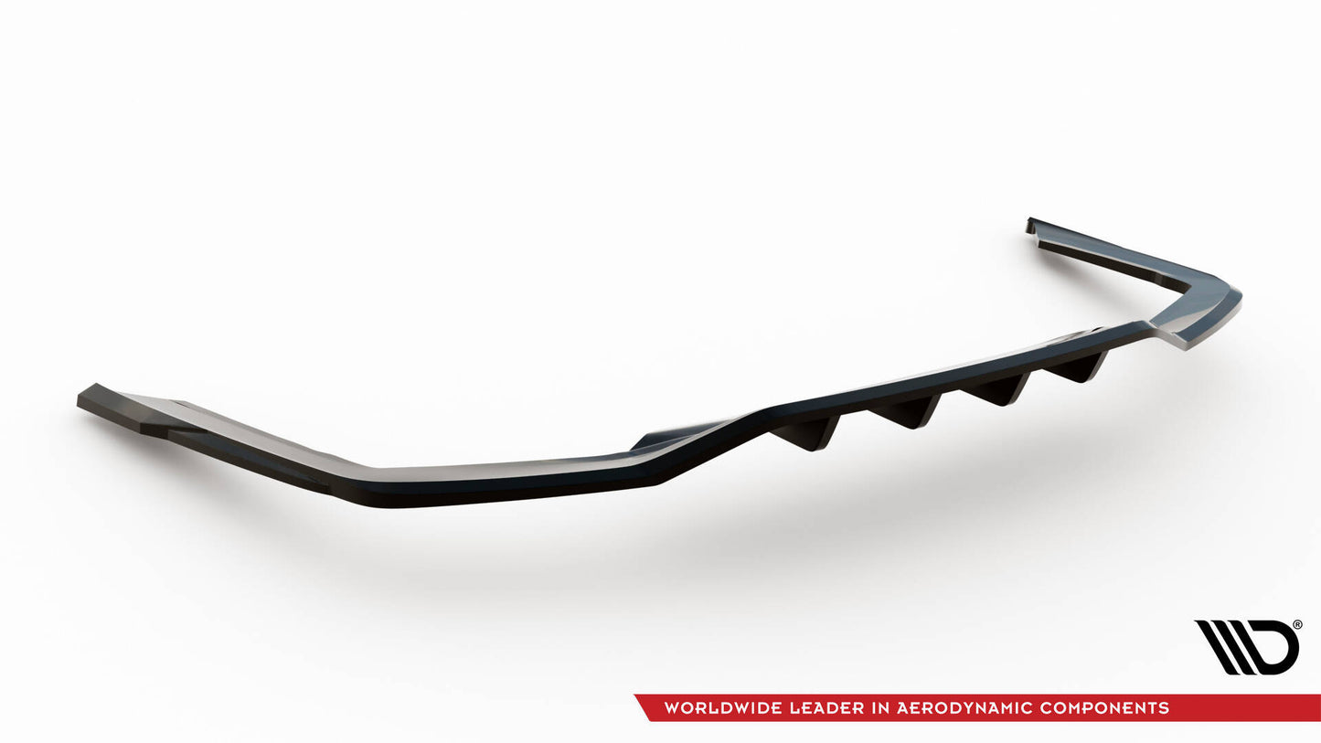 Mittlerer Cup Diffusor DTM Look Heck Ansatz V.2 für BMW 7 M-Paket G11 / G12 Facelift schwarz Hochglanz