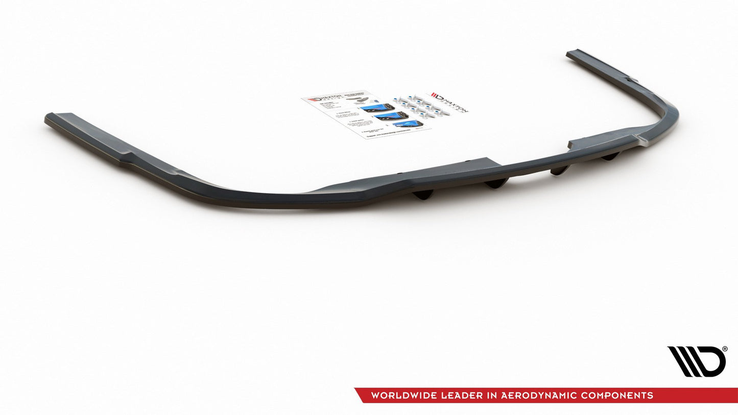 Mittlerer Cup Diffusor DTM Look Heck Ansatz für Audi A6 S-Line C8 schwarz Hochglanz
