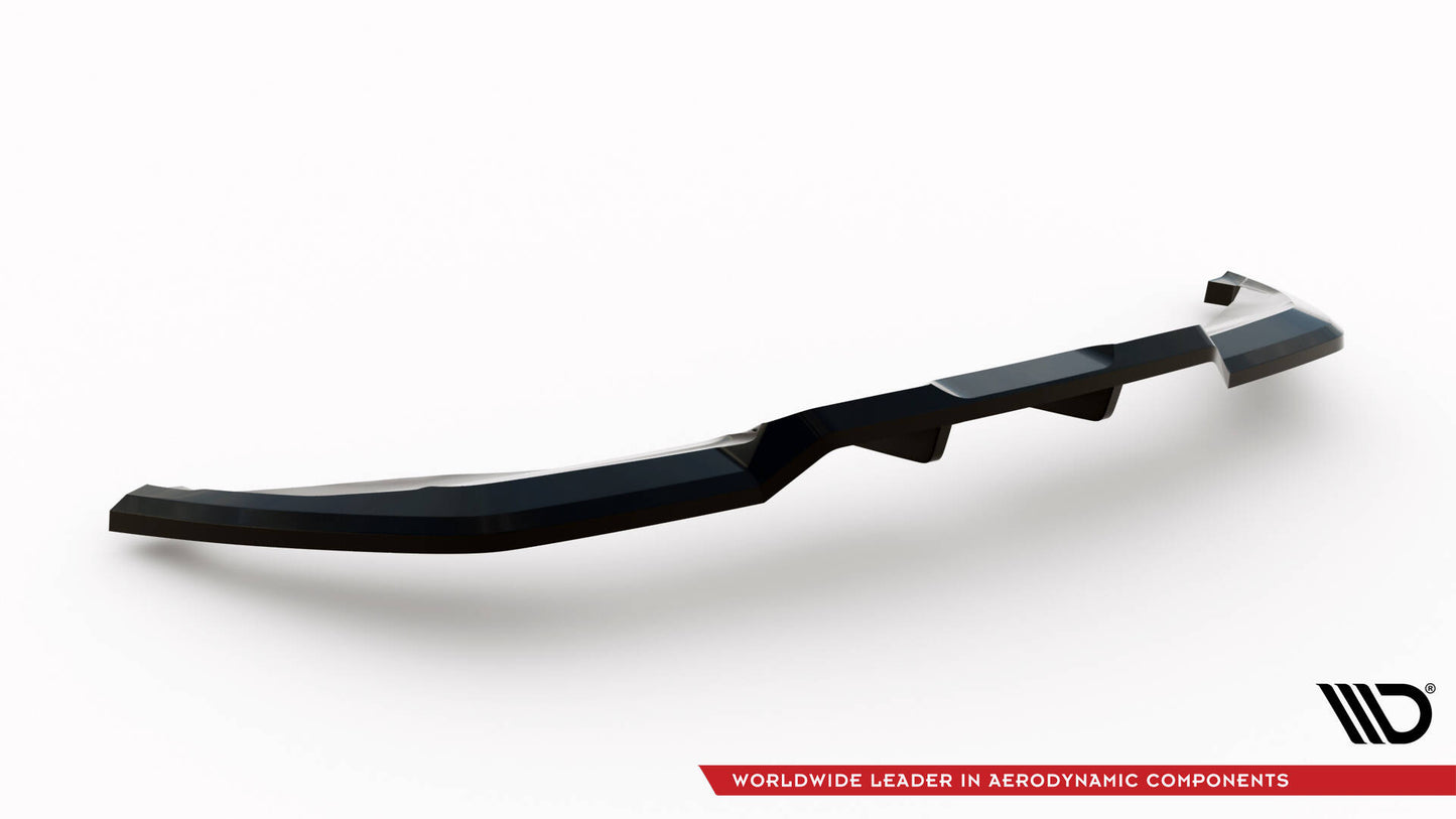 Mittlerer Cup Diffusor DTM Look Heck Ansatz für Peugeot 3008 GT-Line Mk2 Facelift schwarz Hochglanz