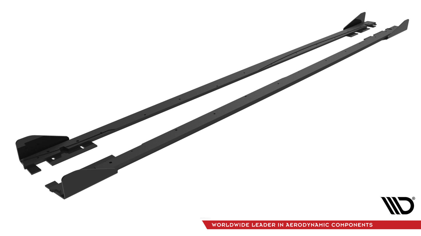 Street Pro Seitenschweller Ansatz für + Flaps Volkswagen Jetta GLI Mk7 schwarz Hochglanz