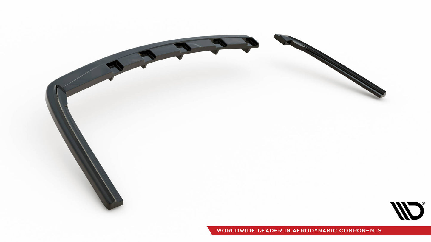 Diffusor Heck Ansatz für BMW 5er M-Paket F10 / F11 schwarz Hochglanz
