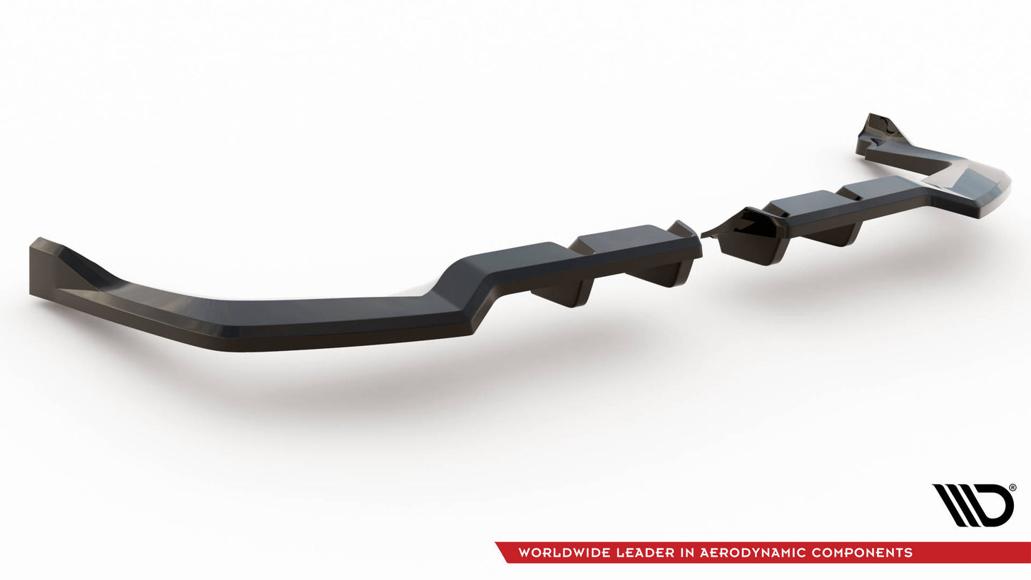 Mittlerer Cup Diffusor DTM Look Heck Ansatz V.2 für Honda Civic Type-R Mk 11 schwarz Hochglanz