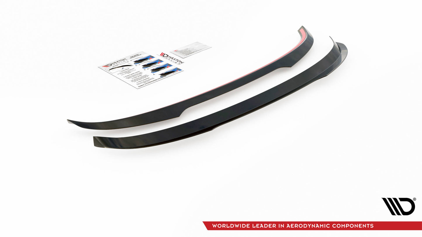 Spoiler CAP für Audi A3 Sportback 8V schwarz Hochglanz