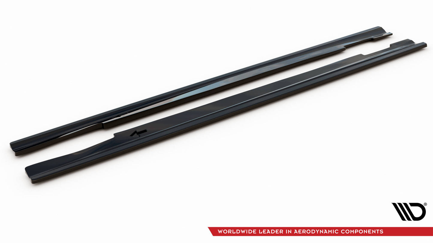 Seitenschweller Ansatz für Mercedes-Benz E63 AMG / AMG-Line Limousine W212 Facelift Carbon Look