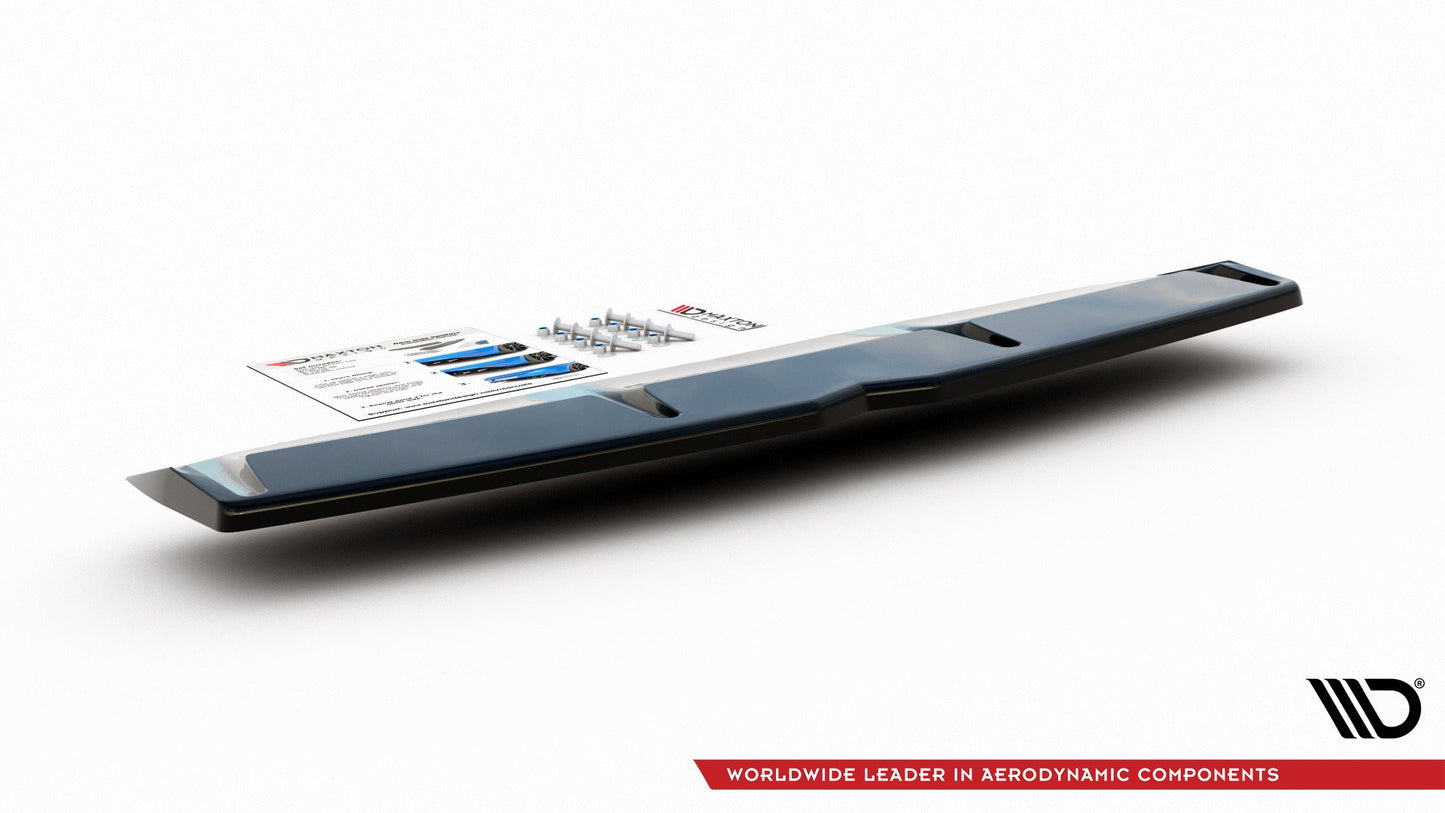 Mittlerer Diffusor Heck Ansatz für Hyundai I30 N Mk3 Fastback schwarz matt