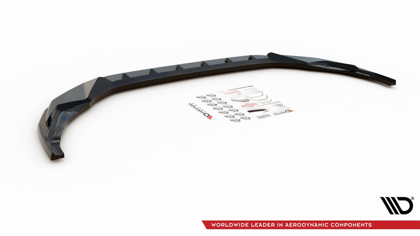 Front Ansatz V.3 für Audi S3 / A3 S-Line 8Y schwarz Hochglanz