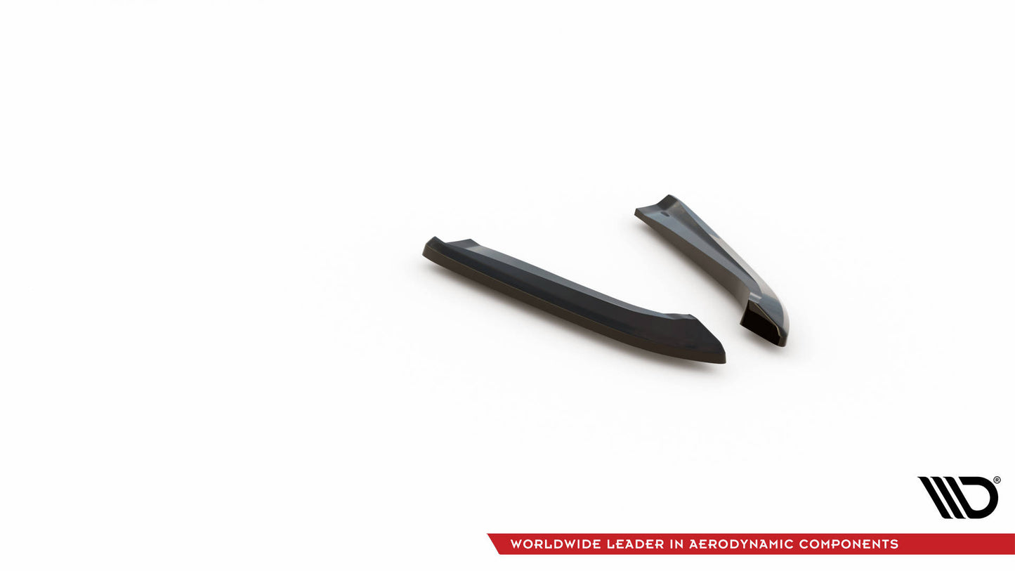 Heck Ansatz Flaps Diffusor für Audi RS6 Avant C6 schwarz Hochglanz