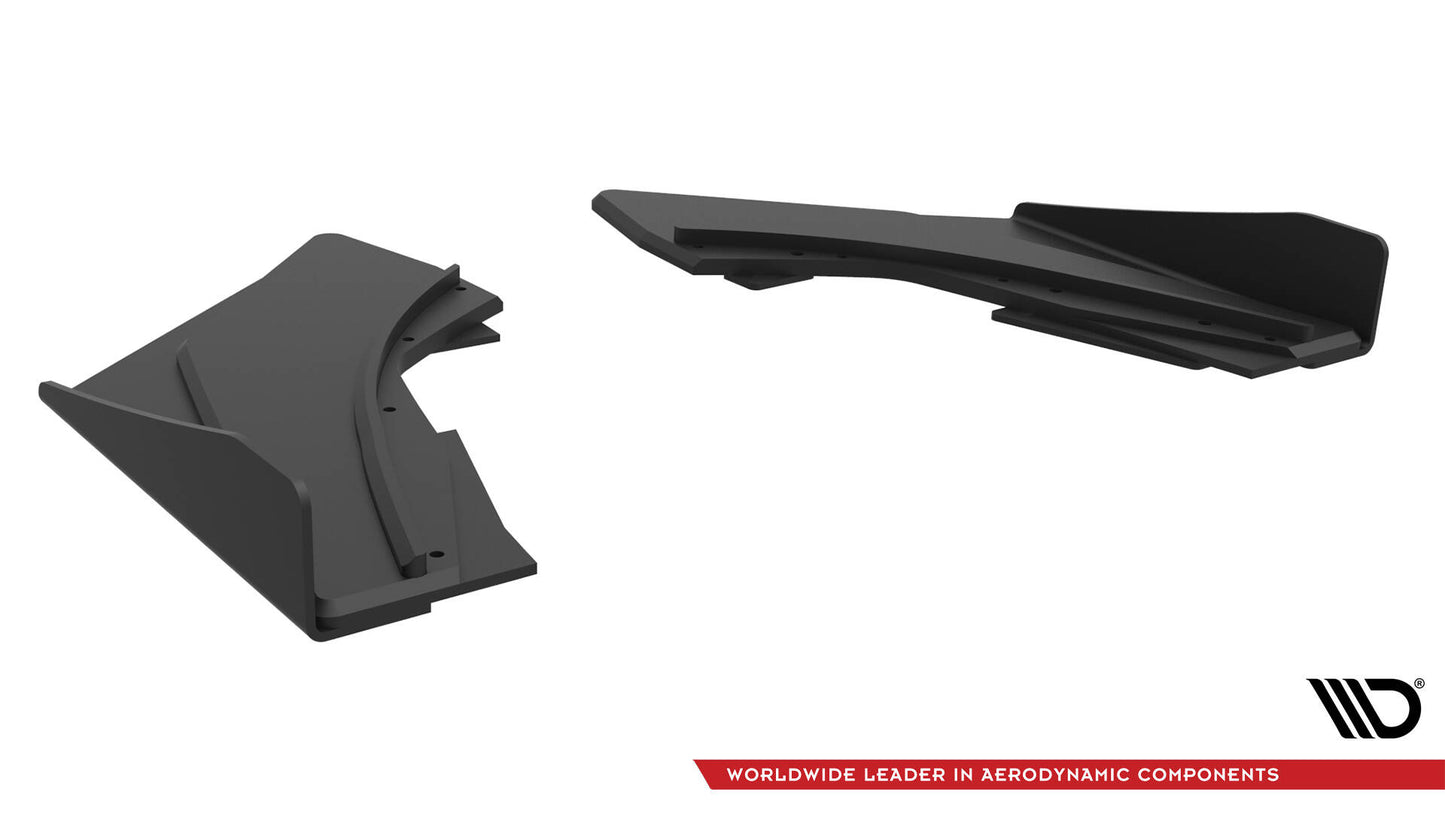 Street Pro Heck Ansatz Flaps Diffusor +Flaps für Audi S3 Limousine 8V schwarz Hochglanz