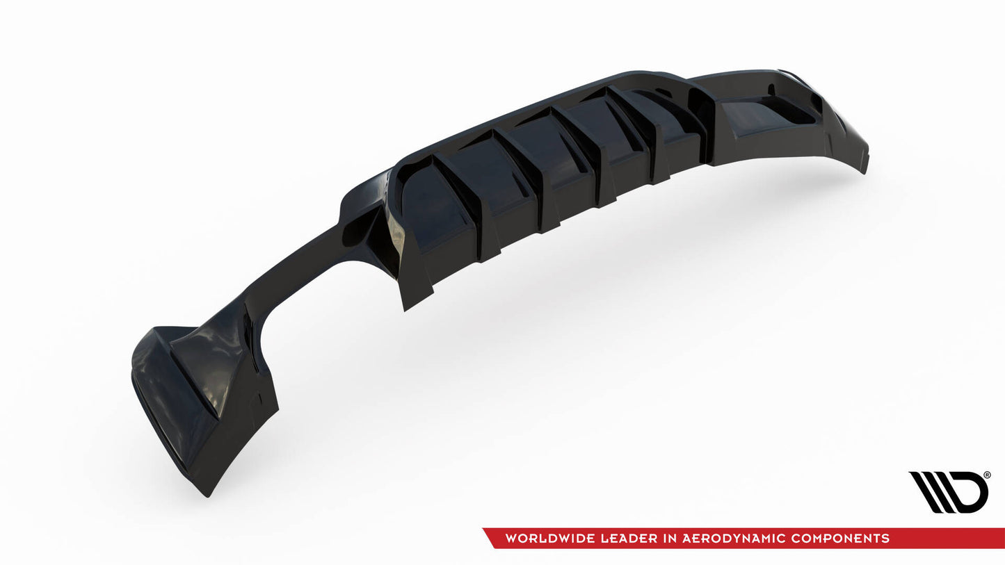 Diffusor Heck Ansatz für BMW 4er Coupe / Gran Coupe / Cabrio M-Paket F32 / F36 / F33 (Einzelauspuff li.)