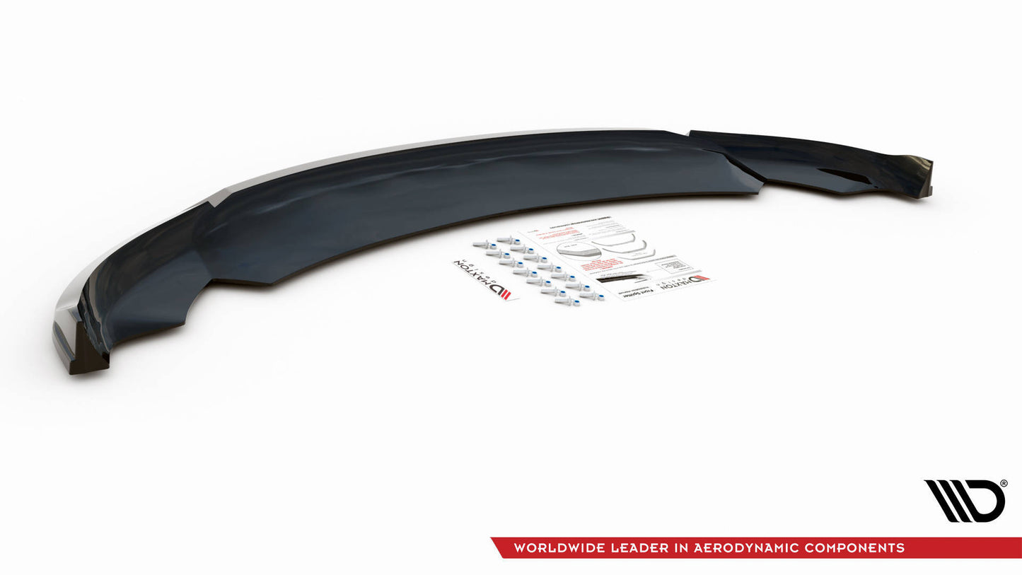 Front Ansatz V.3 für Tesla Model 3 schwarz Hochglanz