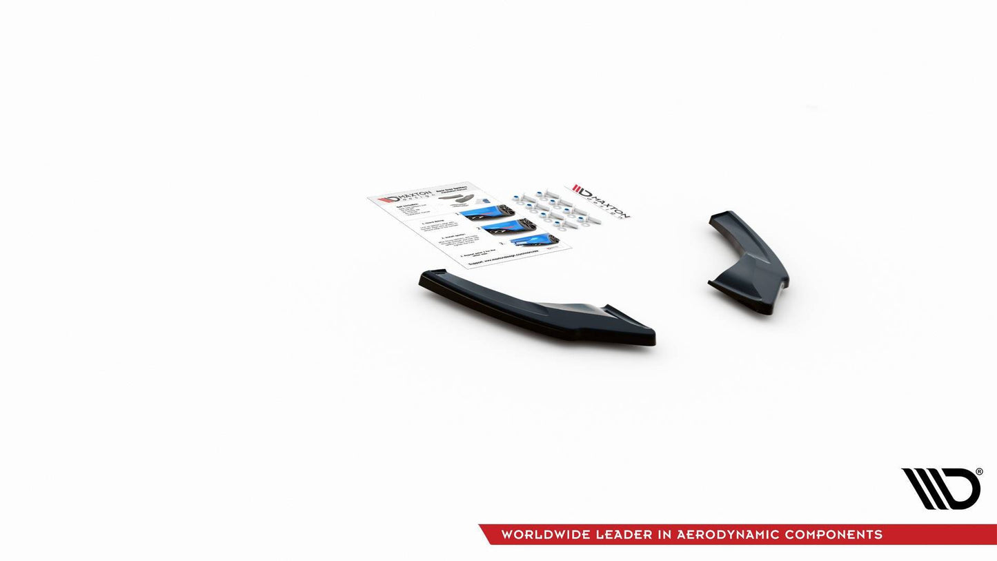 Heck Ansatz Flaps Diffusor V.2 für Volkswagen Golf 8 GTI Clubsport schwarz matt