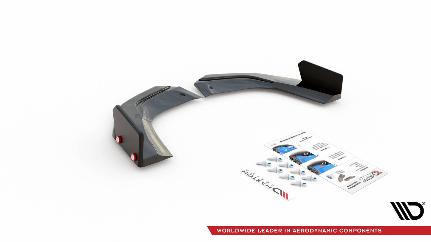 Heck Ansatz Flaps Diffusor V.2 + Flaps für Mercedes-AMG A 45 S Aero Pack W177
