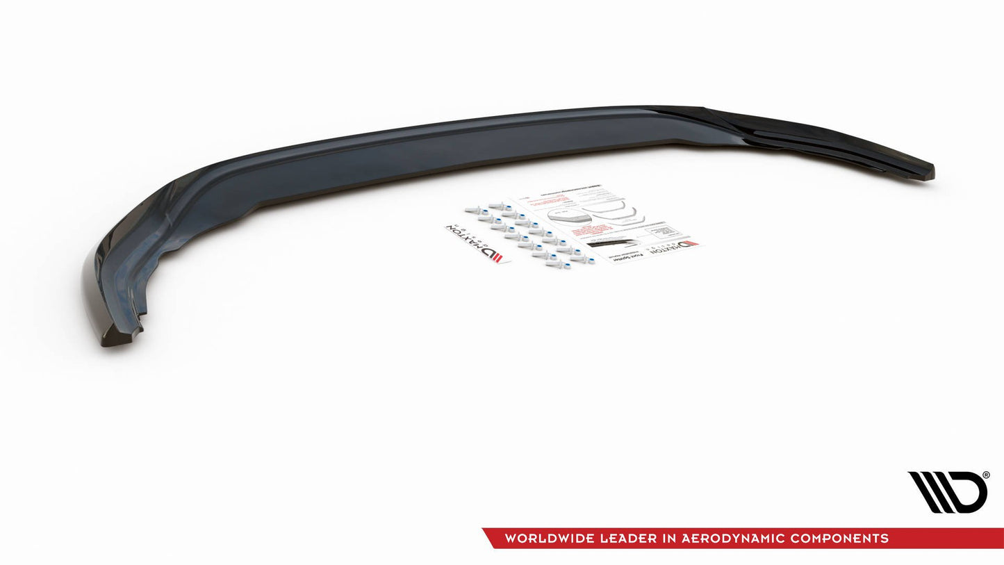 Front Ansatz V.5 für VW Golf R Mk8 schwarz Hochglanz