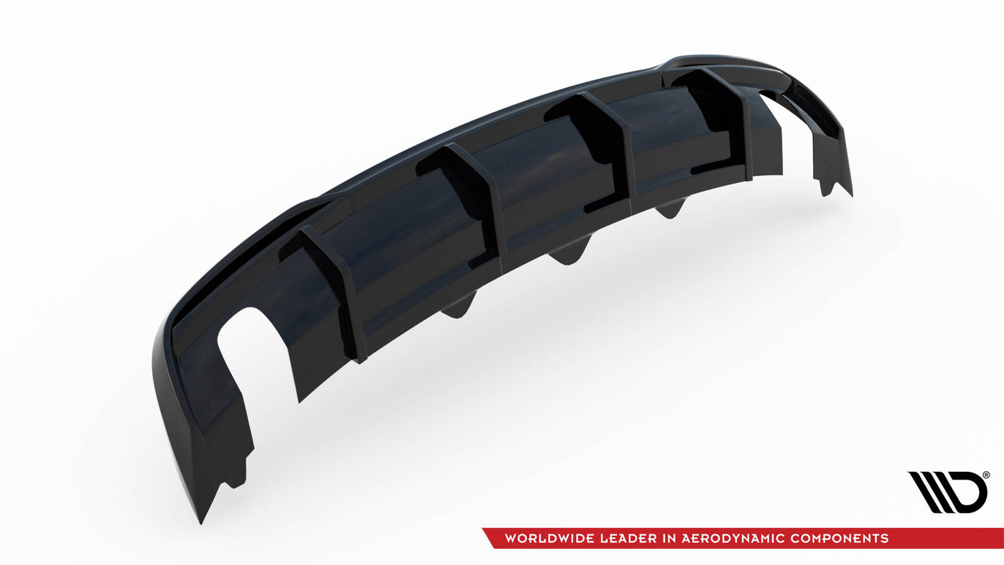 Diffusor Heck Ansatz für Audi A5 8T Facelift (Einzelauspuff li. re.)